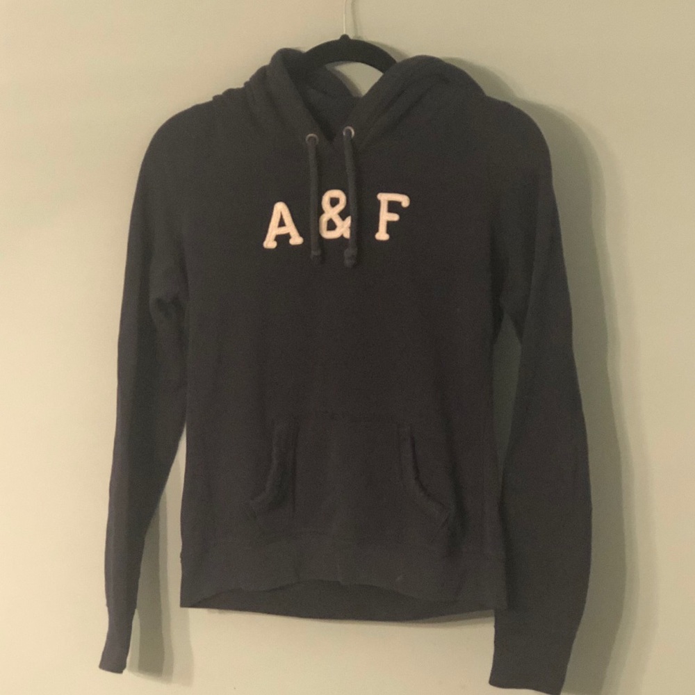 Abercrombie and Fitch navy hooded sweatshirt-M